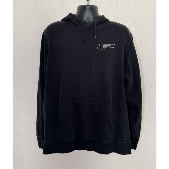 2017 OFF-WHITE x NIKE Off Campus Hoodie Black Virgil Abloh XL Active Streetwear